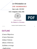 Discrete Maths-Orientation SH 2019