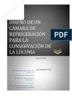 Informe Diseno de Una Camara de Refrigeracion para La Conservacion de La Lucuma 1 PDF