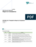 PCI DSS v3 2 1 ROC Reporting Template