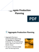 Aggregate Production Planning Planning