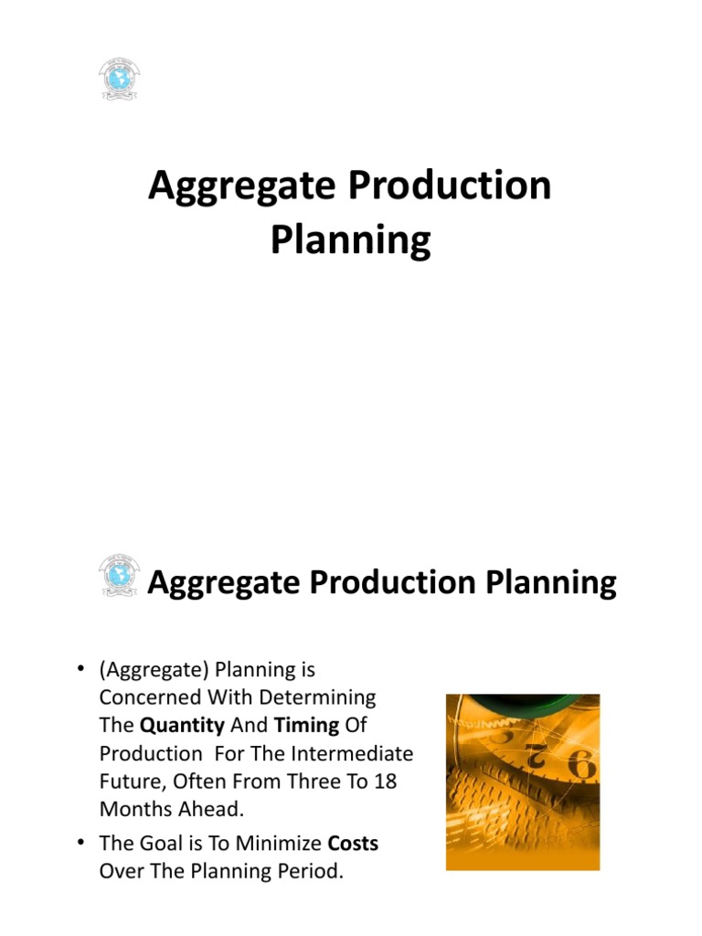 Aggregate Production Planning Planning | PDF