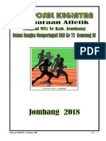 Lomba Atletik MTs Jombang 2018 Dorong Prestasi Olahraga Madrasah