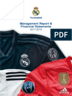 Managemant Report Real Madrid 17 - 18
