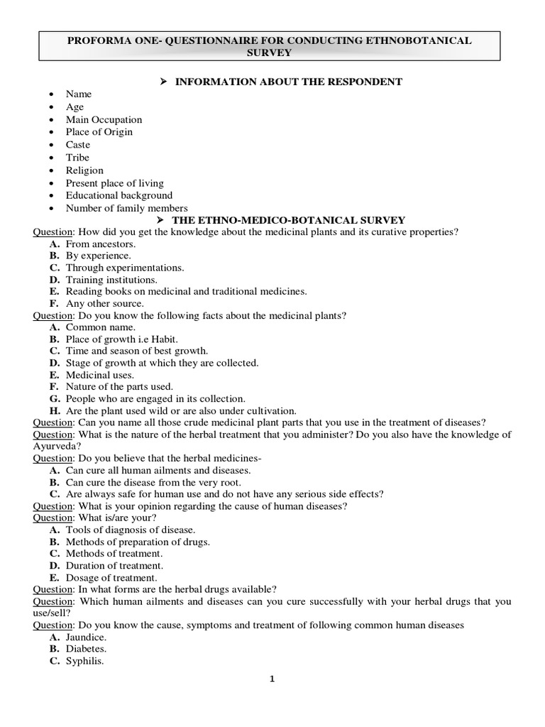 Manual Ethnobotany Section 1 PDF Ethnobotany Herbalism