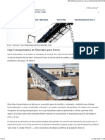 Faja Transportadora de Minerales para Venta PDF