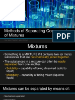 Methods of Separating Components of Mixtures