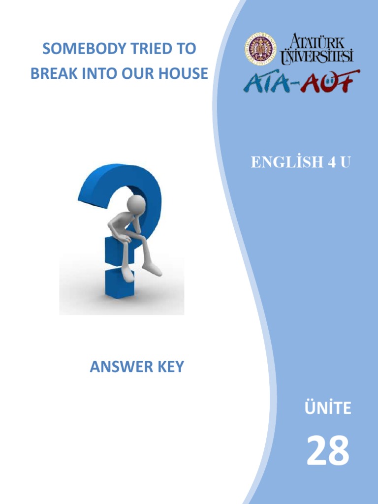 English Exercise 28 Answer Key | PDF