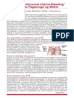 Abnormal Uterine Bleeding and You - Tagalog PDF