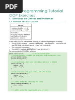 Java Programming Tutorial OOP Exercises