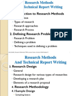Research Methods and Technical Report Writing Guide