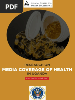 Media Coverage of Health in Uganda, July 2015-June 2017