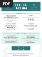 Feast and Fareway Menus