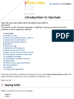 1 - Greetings and Introduction in German