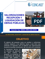 Valorización y Liquidación de Obras