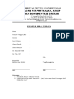 Formulir Bebas Pustaka Perpustakaan Daerah Untad