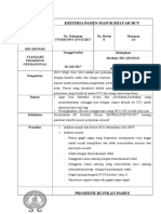 Kriteria Pasien Masuk/Keluar Hcu: No. Dokumen 373/RSI/SPO-15/VII/2017 No. Revisi 0 Halaman 1/3