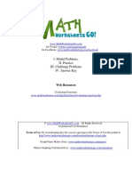 Evaluating Functions Worksheet PDF