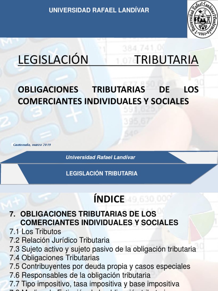 Obligaciones Tributarias en Guatemala | PDF | Tasa de impuesto | Impuestos
