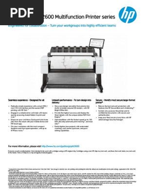 hp designjet t2600dr postscript mfp driver