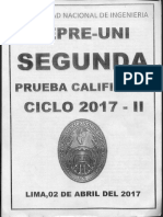 CepreUNI - 1era Prueba Calificada 2017-II