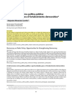 La Democracia Como Política Pública