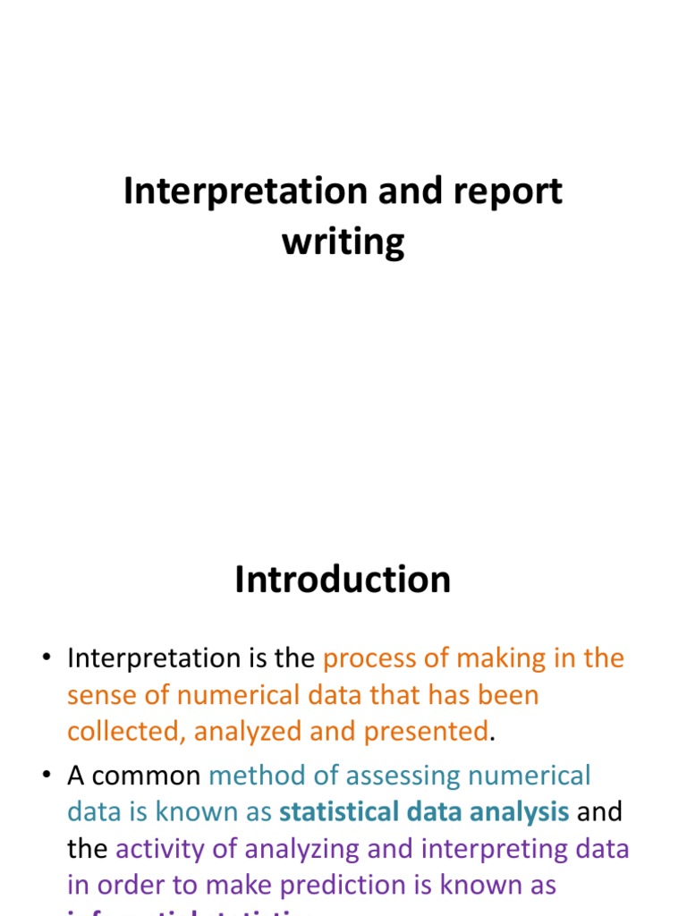 Unt 5 Interpretation and Report Writing | PDF | Data Analysis | Thesis