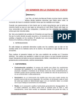 Analisis de Los Sonidos en La Ciudad Del Cusco