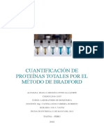 Practica 2 de Bioquimica Cuantificación de Proteínas Totales Por El Método de Bradford