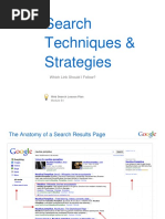 Search Techniques & Strategies: Which Link Should I Follow?