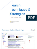 Search Techniques & Strategies: Which Link Should I Follow?