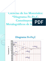 Clase 7. Diagrama Fe-C. Constituyentes de Los Aceros