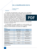 Evaluacion y Clasificacion de La Obesidad PDF