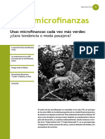 Unas Microfinanzas Cada Vez Más Verdes - Clara Tendencia o Moda Pasajera - No 42 SOS Fam