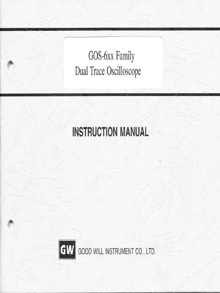 Oscilloscopio Gw Gos 6xx Family Electrical Engineering Electricity