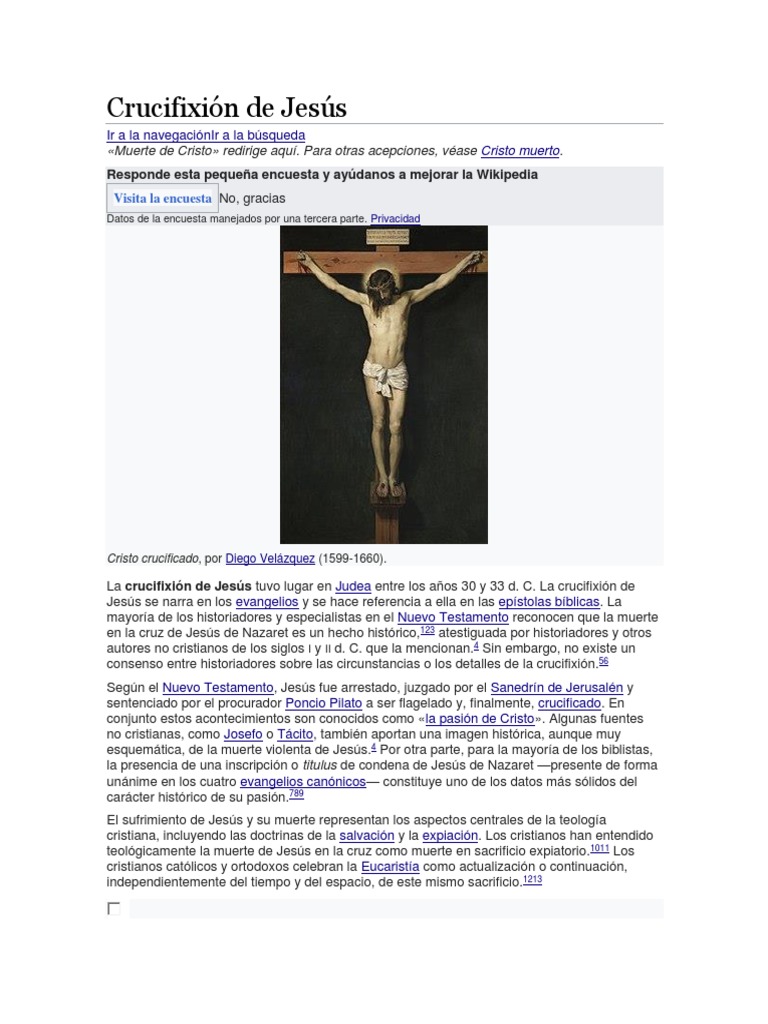 Resumen de la Crucifixión de Jesús | PDF | Crucifixion de jesus ...