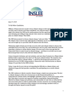 Inslee Climate Debate Open Letter 