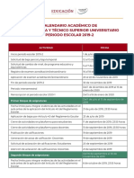 CalendarioAcademicoLicTSU 2019 2