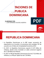 Expotaciones Republica Dominicana