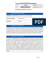 Syllabus Análisis Procesos Organizacionales PDF