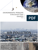 Environmental Problems - Enforcement Gaps - Solutions: Group 3