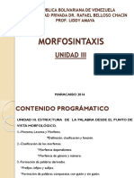 Morfosintaxis UNIDAD III