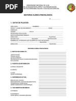 Modelo de Historia Clinica Word