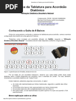 Sistemática Da Tablatura Para Acordeão Diatônico