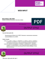 Web Input: Ratno Widoyo, SKM, MKM