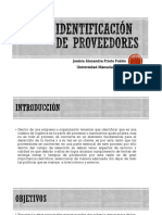 Identificacion de Proveedores