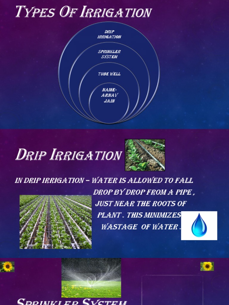 Types of Irrigation Methods Explained | PDF