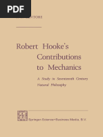 F. F. Centore Ph. D. (Auth.) - Robert Hooke's Contributions To Mechanics - A Study in Seventeenth Century Natural Philosophy-Springer Netherlands (1970)