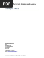 Surveyor FAQS: Navigation Safety Branch MCA 2/30 Spring Place 105 Commercial Road Southampton SO15 1EG