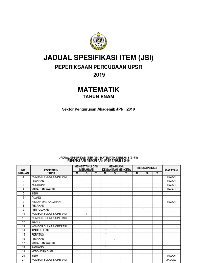 Jsu Matematik Pdf