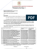 Changes in B.tech and B.pharm May-2019 Exams